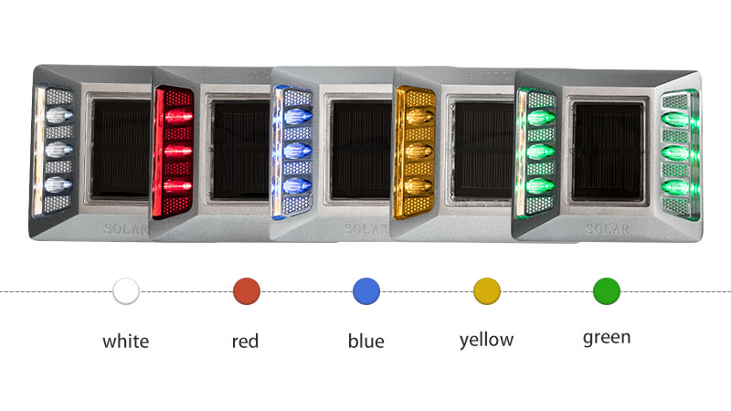 Hot Road Stud Lights with Reflectors D2 COLOR